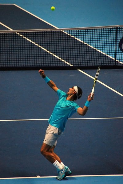Rafa Nadal, famoso tenista zurdo. Fuente: Flickr
