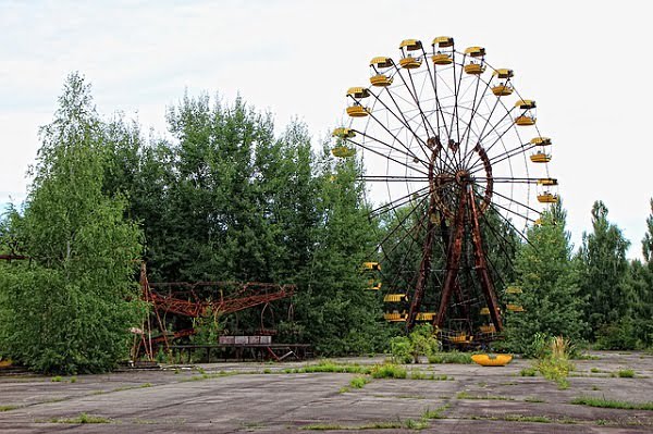 Noria en Chernobyl. Fuente: Pixabay